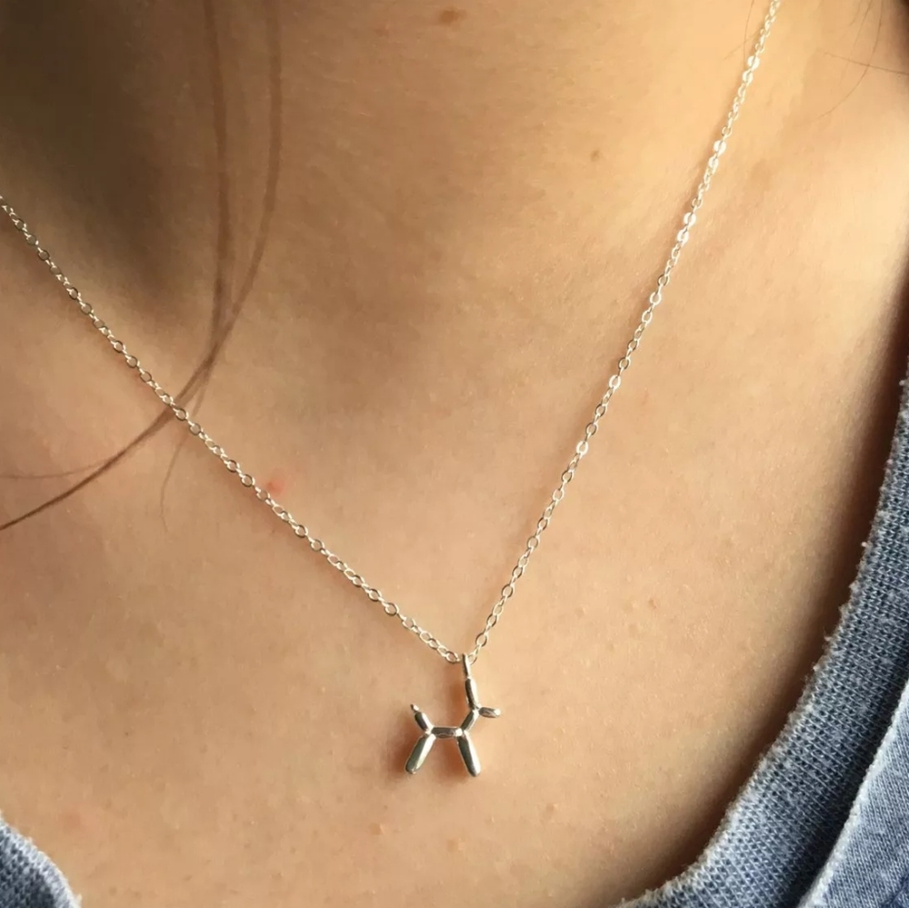 925 Sterling Silver Animal Balloon Dog Puppy - Picture 2 of 8